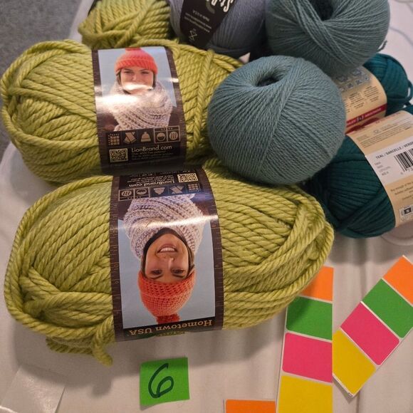 St. Denis Boreale Wool Yarn BLUE EGGSHELL 3 BALLS, 225 Yds Ea - Picture 12 of 12